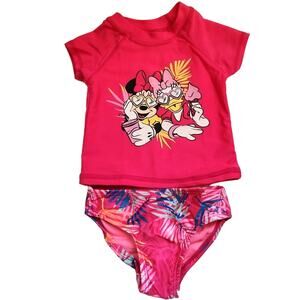 NEW Disney's "Minnie Mouse & Daisy" Girls Swim Set 18 Month Hot Pink